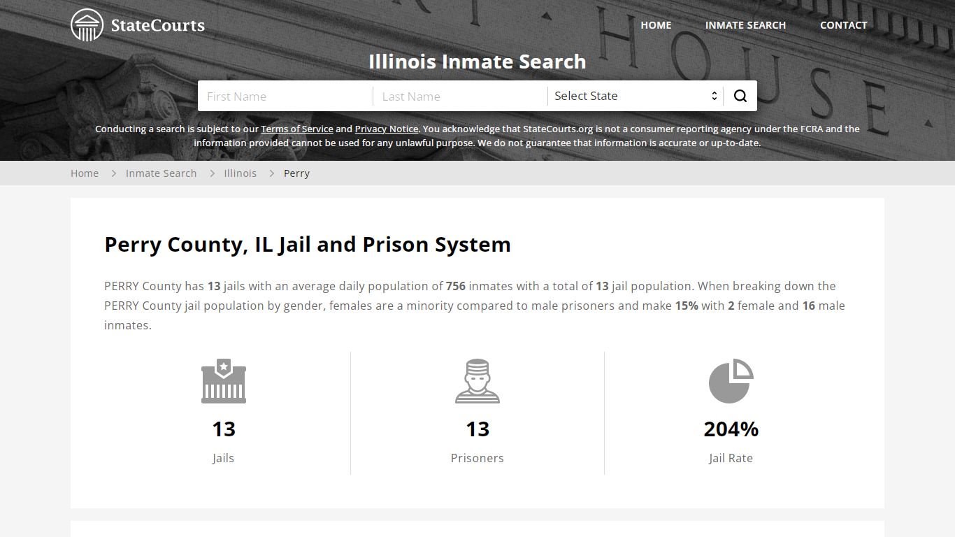 Perry County, IL Inmate Search - StateCourts